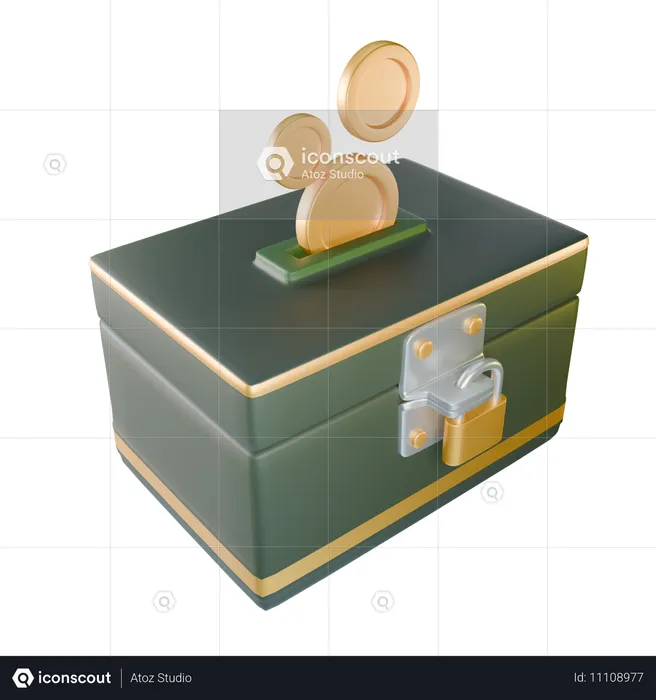 Ramadan Spending Box  3D Icon