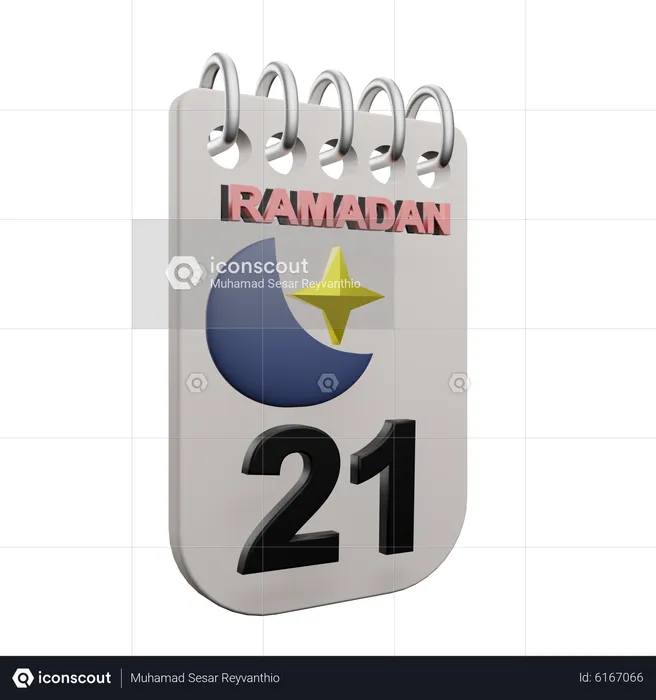 Ramadan Tag 21  3D Icon