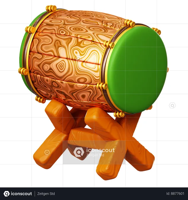 Tambour de ramadan  3D Icon