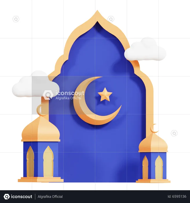 Ramadan Window  3D Icon
