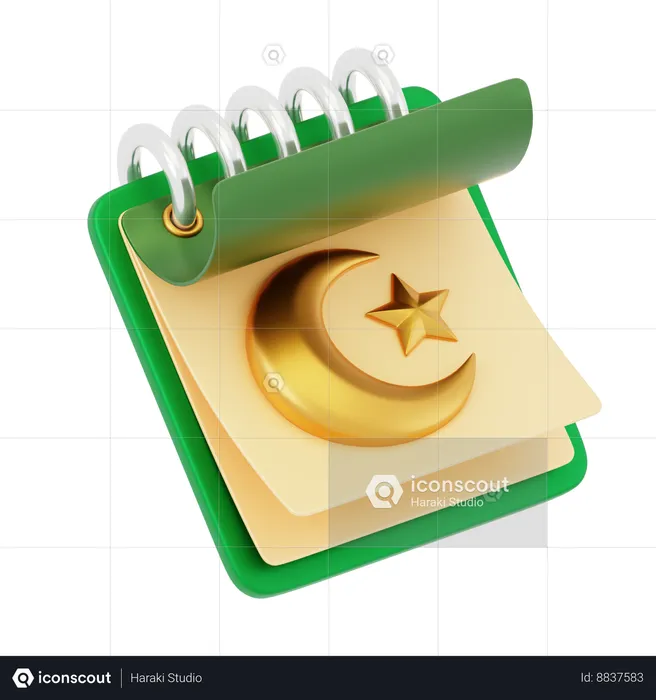 Ramadhan Calender  3D Icon