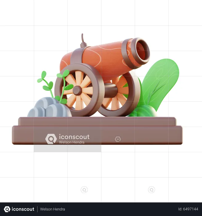 Ramadhan Cannon  3D Icon