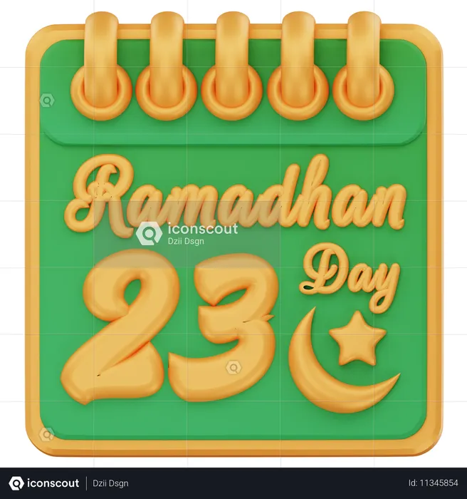 Ramadhan day 23  3D Icon