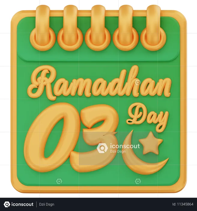Ramadhan day 3  3D Icon