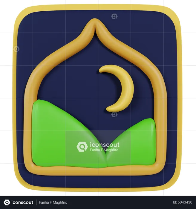 Ramadhan Frame  3D Icon
