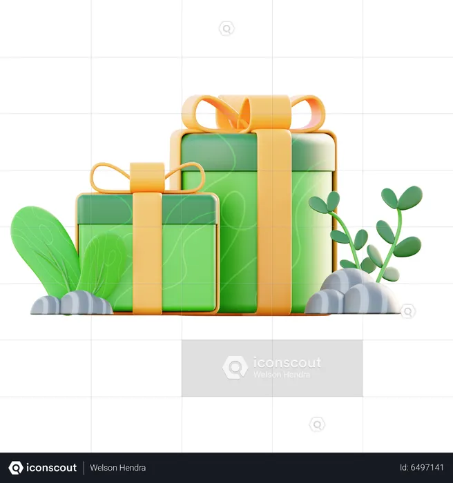 Ramadhan Gift Box  3D Icon