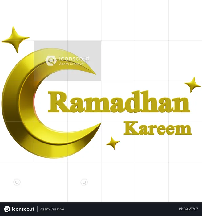 Ramadhan Kareem  3D Icon