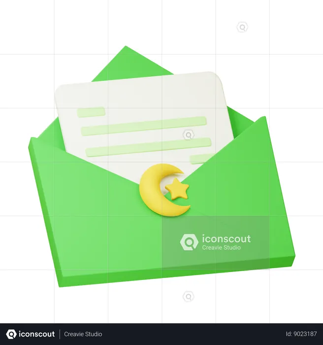 Ramadhan Message  3D Icon