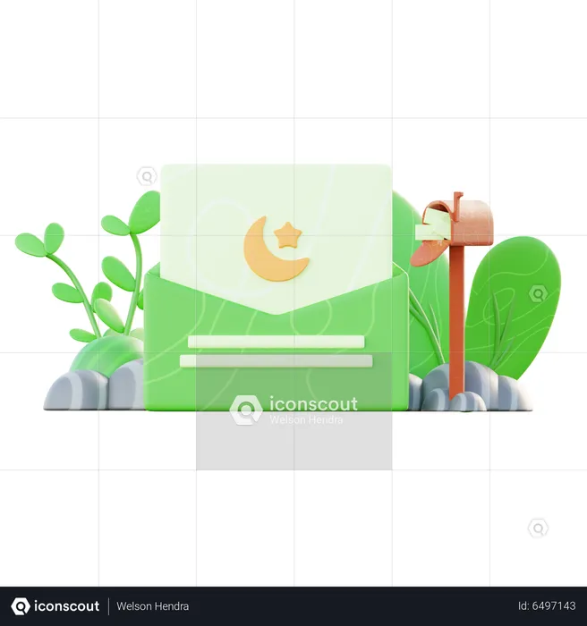 Ramadhan Message  3D Icon