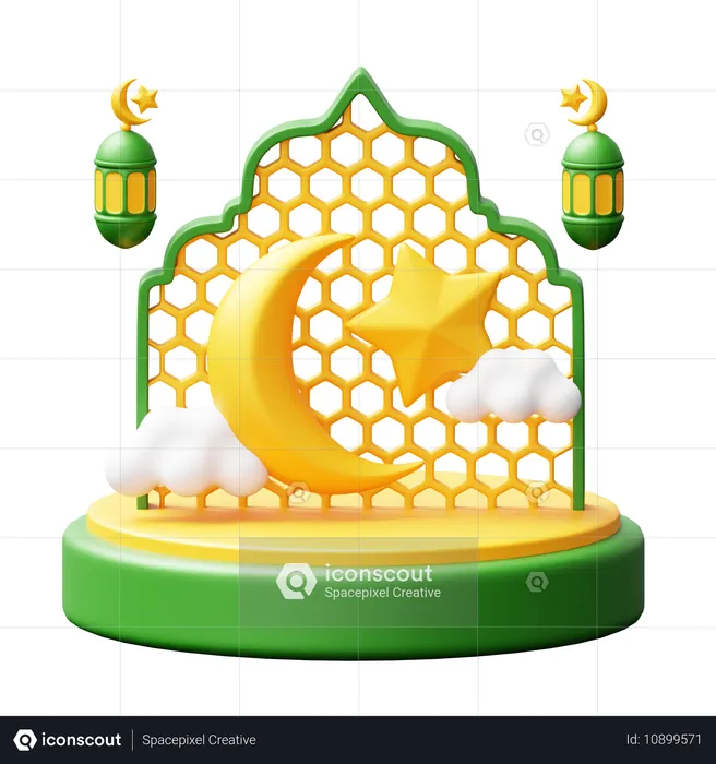 Podium du Ramadhan  3D Icon