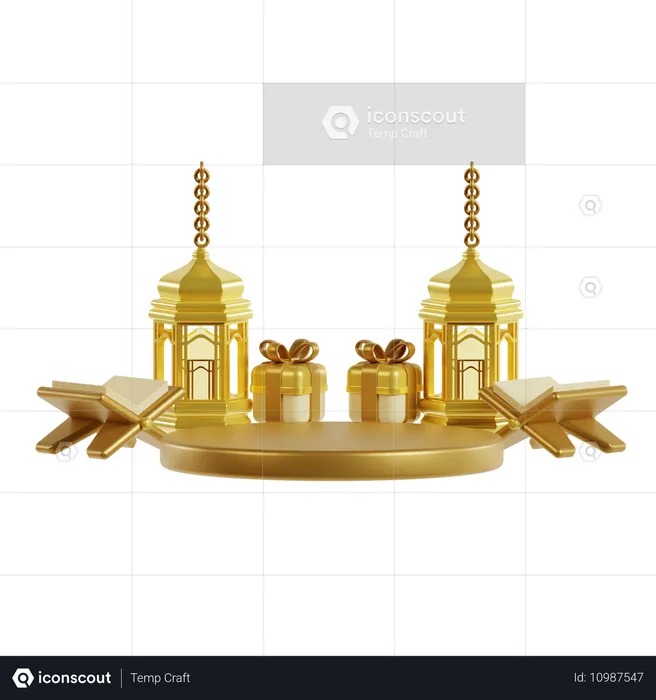 Ramadhan-Podium  3D Icon