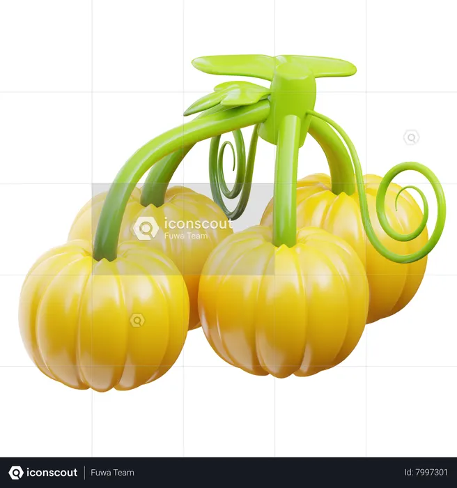 Fruta rambusa  3D Icon