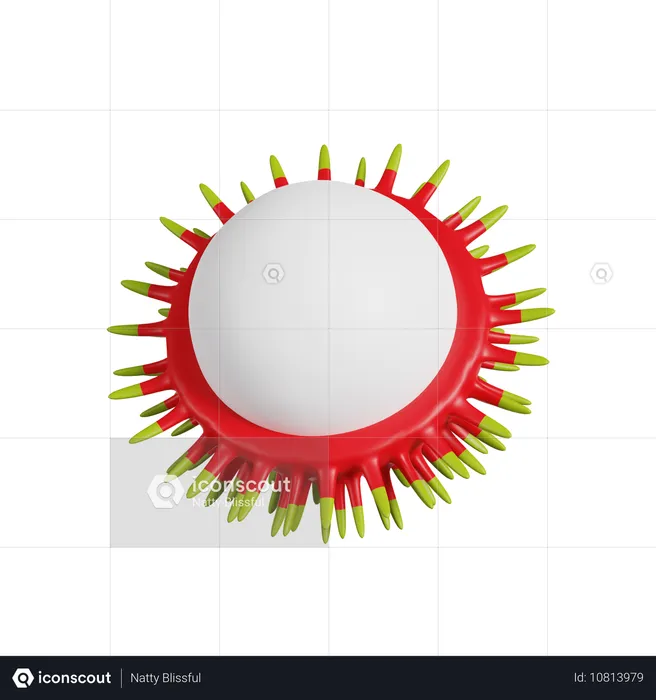 Rambután  3D Icon