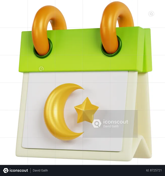 Ramdan Calendar  3D Icon