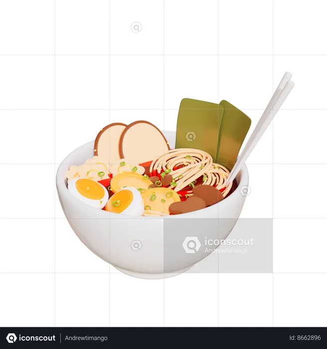 Ramen  3D Icon