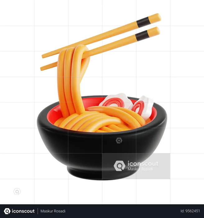 Ramen  3D Icon