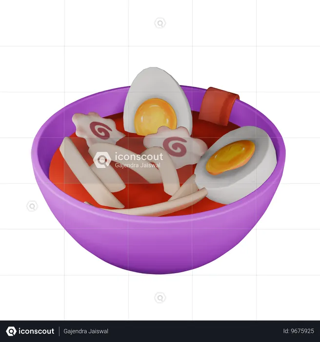 Ramen  3D Icon