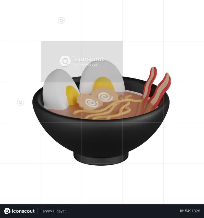 Ramen  3D Icon