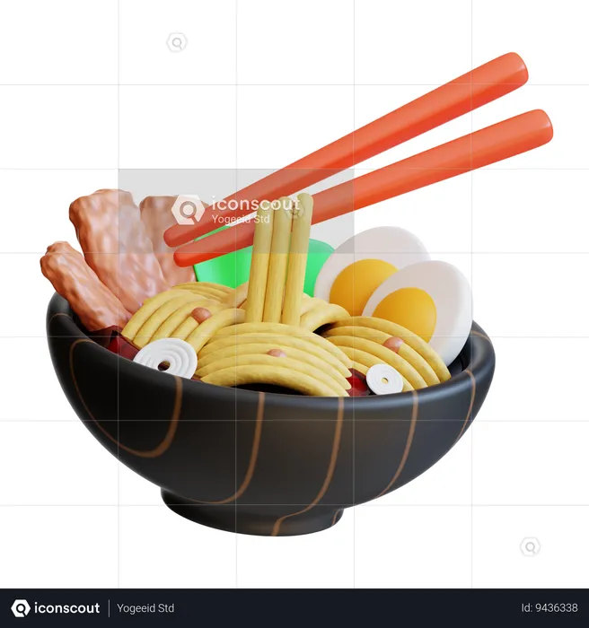 Ramen  3D Icon