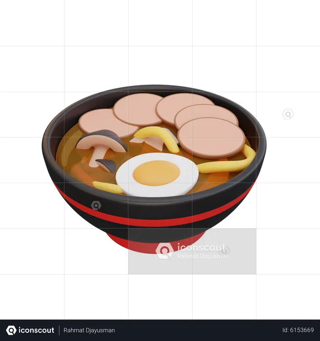 Ramen  3D Icon