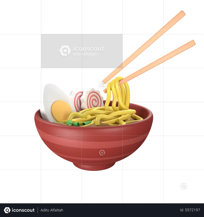 Ramen  3D Icon