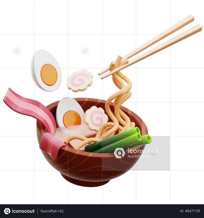 Ramen  3D Icon