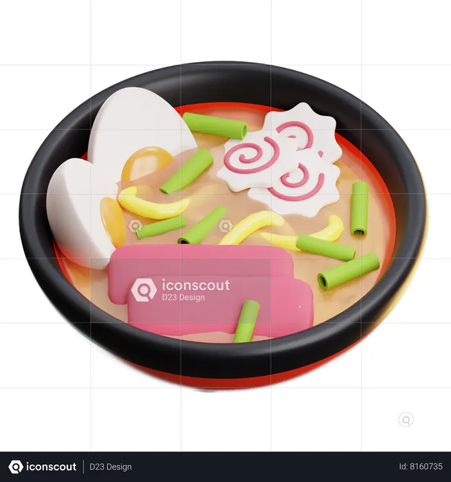 Ramen  3D Icon