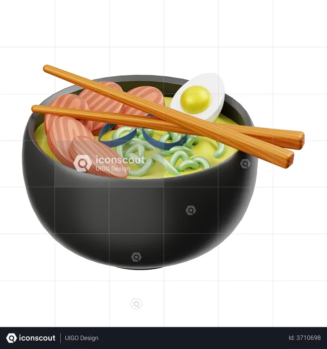 Ramen  3D Illustration