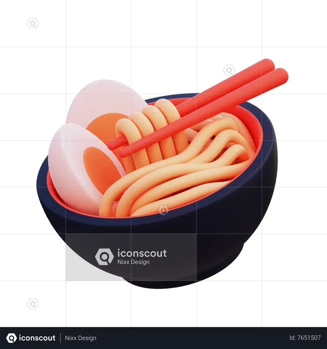 Ramen  3D Icon