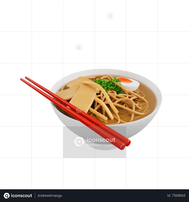 Ramen Bowl  3D Icon