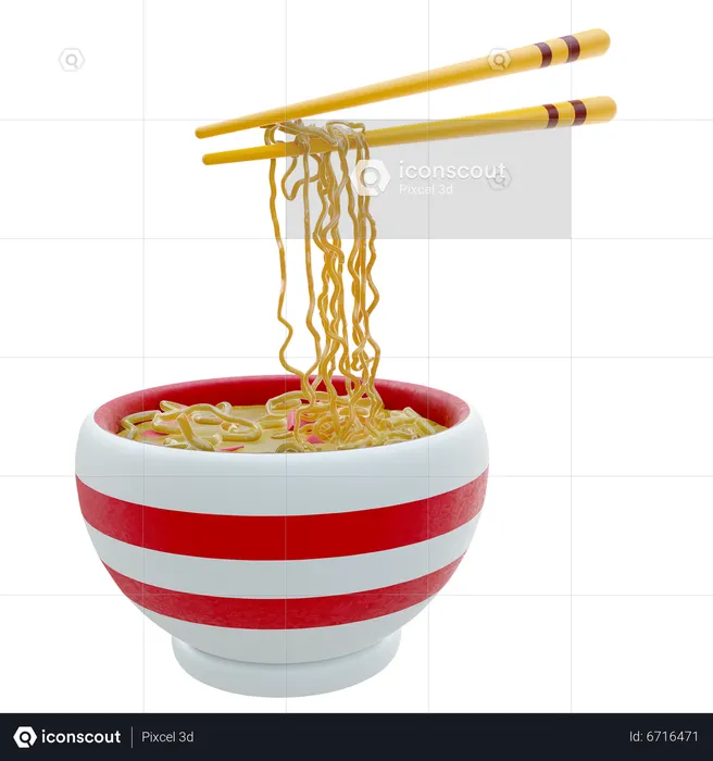 Ramen Noodles  3D Icon