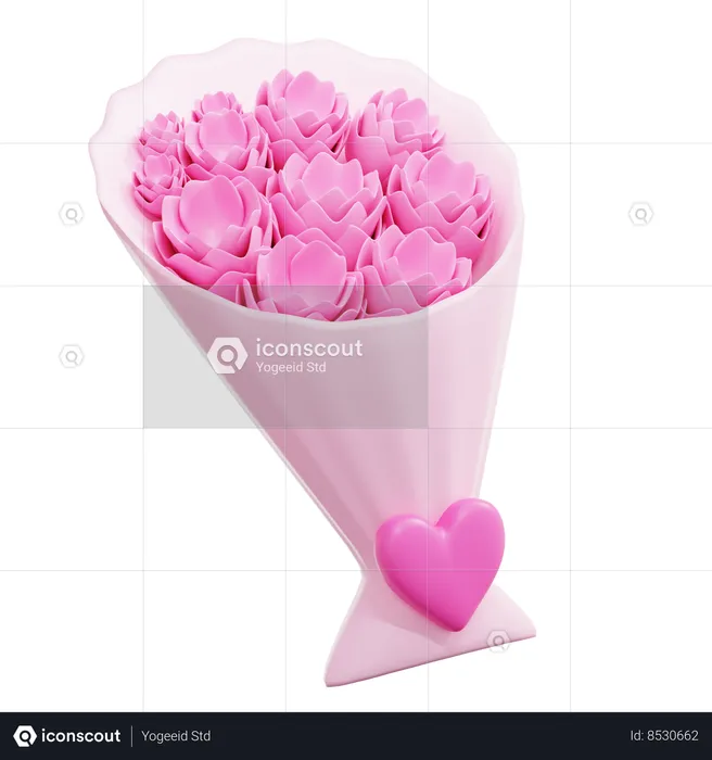 Ramo de flores  3D Icon