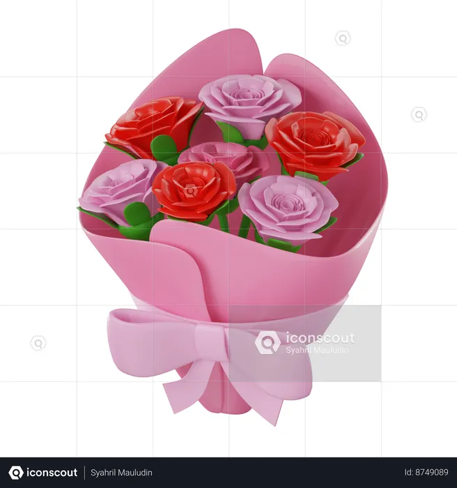 Ramo de flores  3D Icon