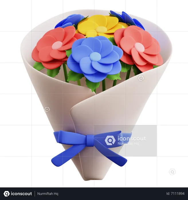 Ramo de flores  3D Icon