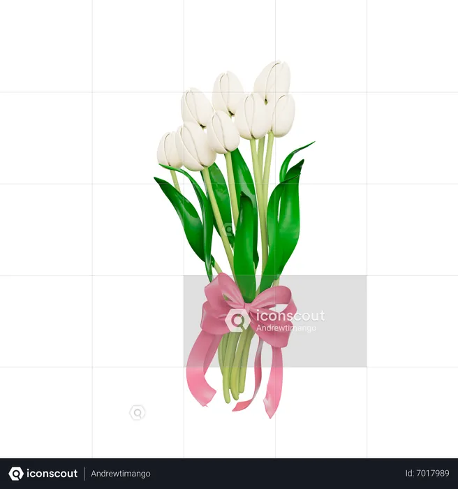 Ramo de flores  3D Icon