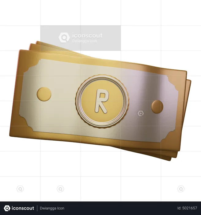 Rand  3D Icon