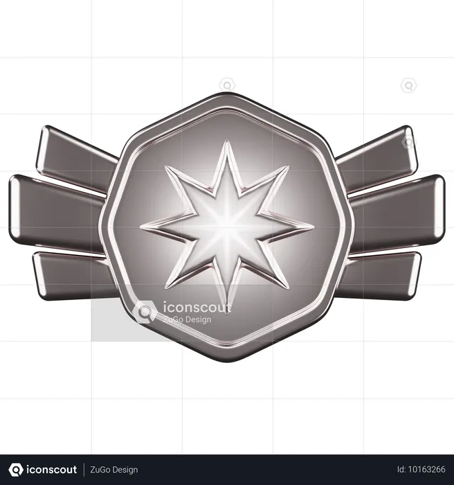 Rang Silber  3D Icon