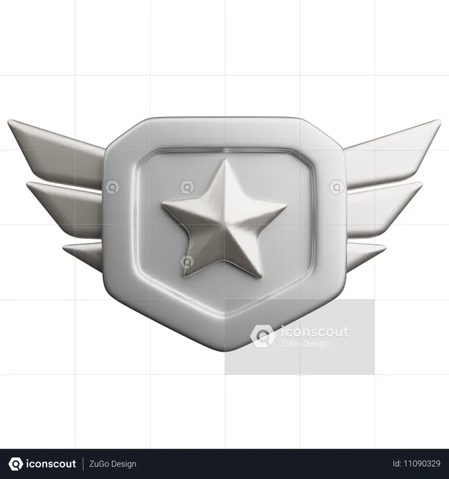 Rang Silber  3D Icon