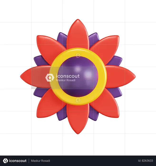 Rangoli  3D Icon
