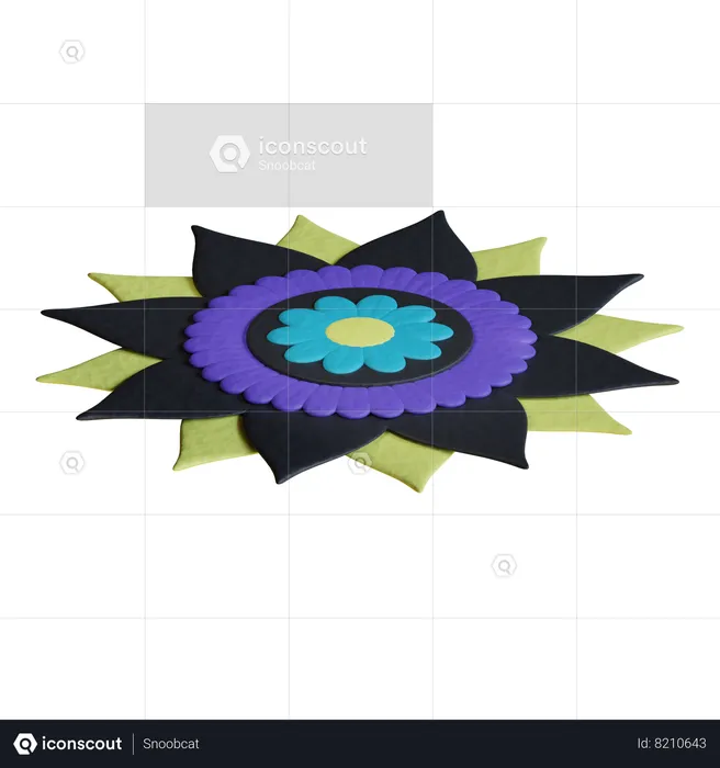 Rangoli  3D Icon