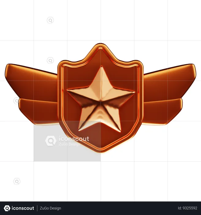 Rank Bronze  3D Icon