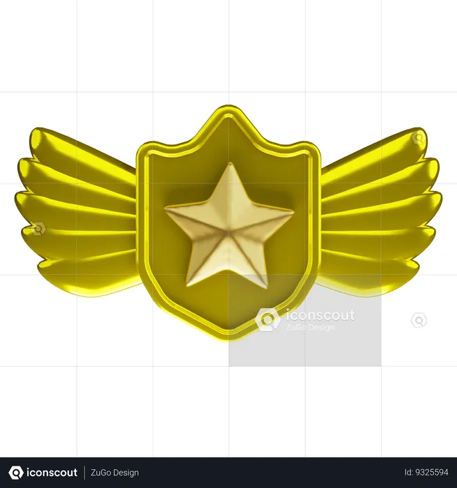Rank Gold  3D Icon