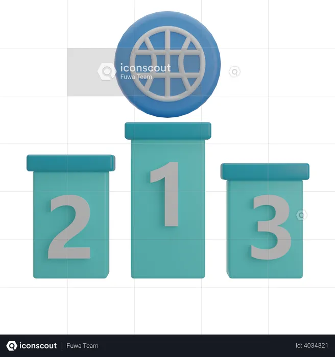 Clasificación de países  3D Illustration