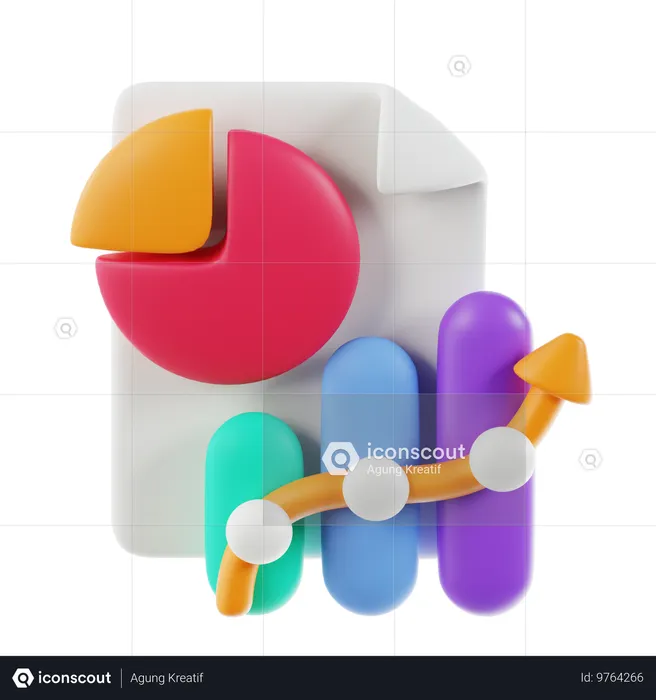 Rapport de croissance  3D Icon