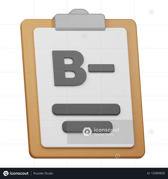 Note B - Rapport  3D Icon