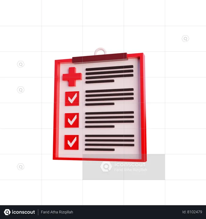 Rapport médical  3D Icon