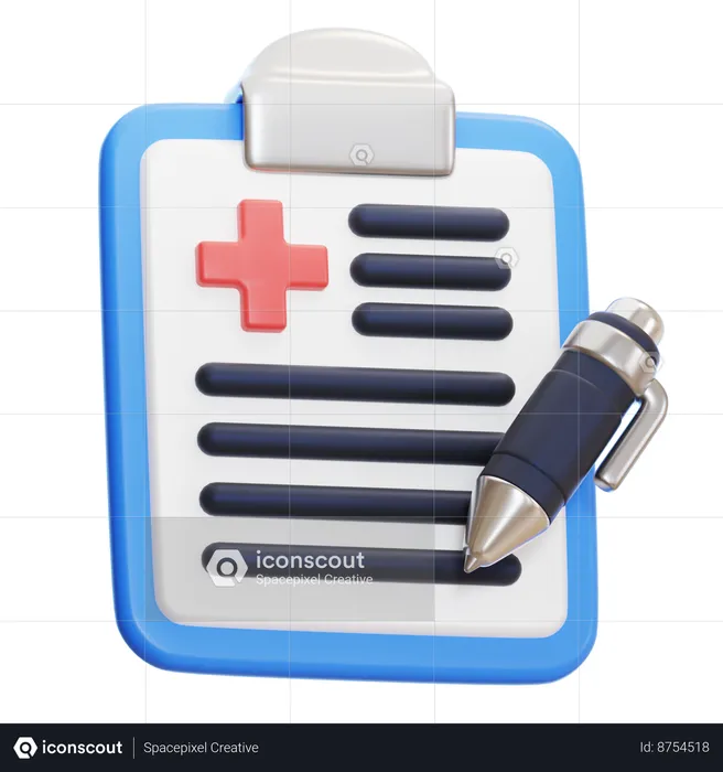 Rapport médical  3D Icon