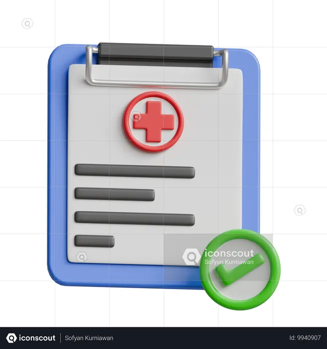 Rapport médical  3D Icon