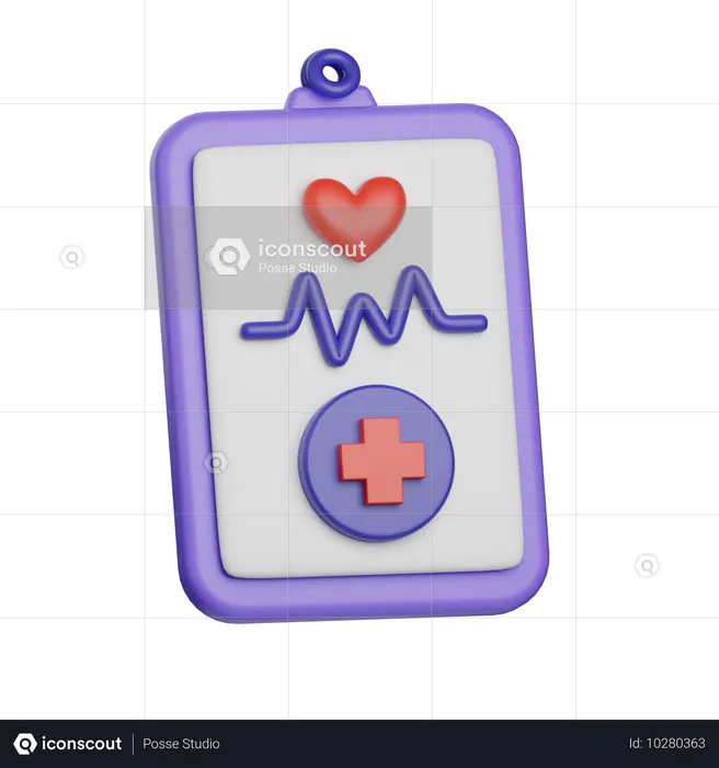 Rapport médical  3D Icon