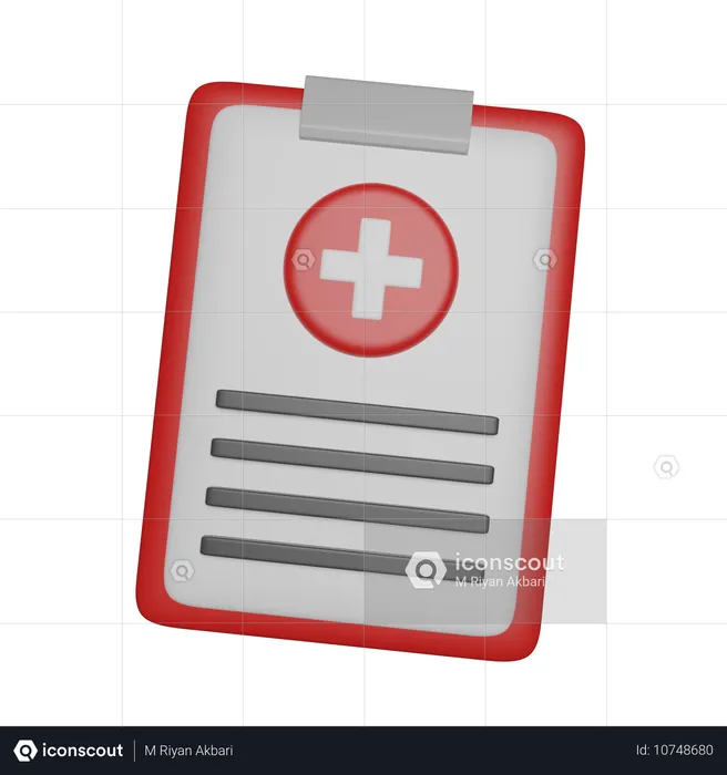 Rapport médical  3D Icon